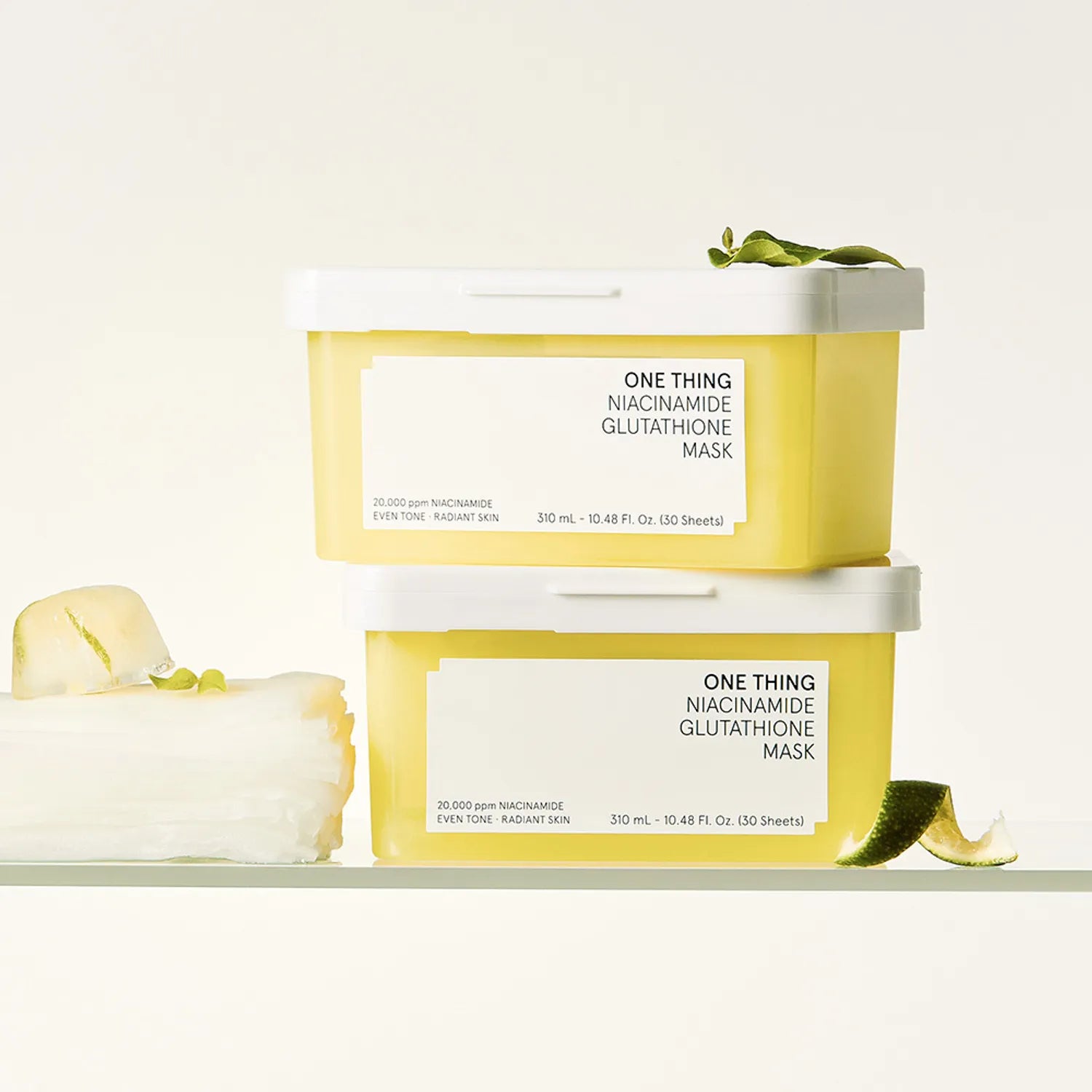 ONE THING Niacinamide Glutathione Mask 30 Sheets
