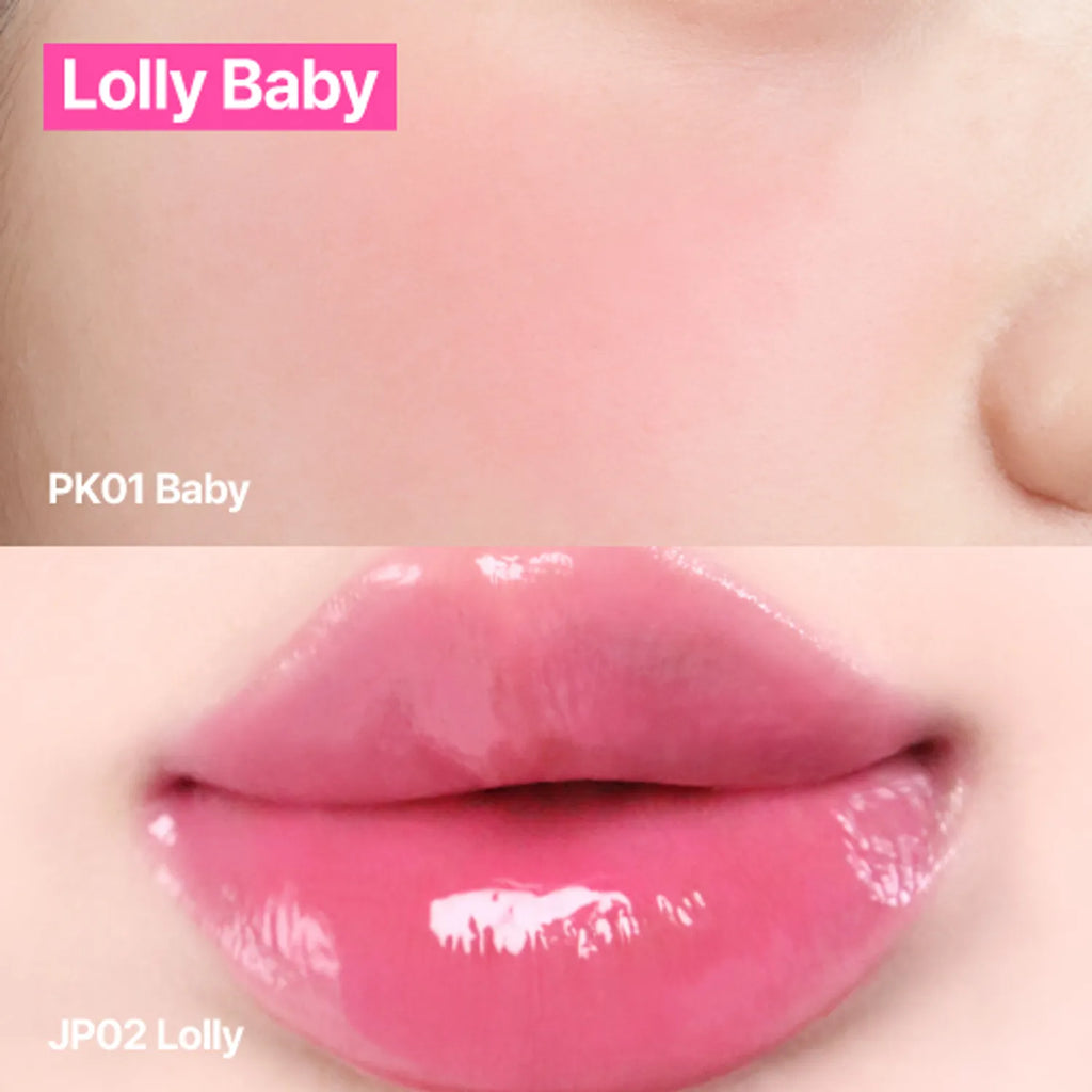 fwee TRIPLE Lip&Cheek Pots & Jumbo Brush Set (2 options)