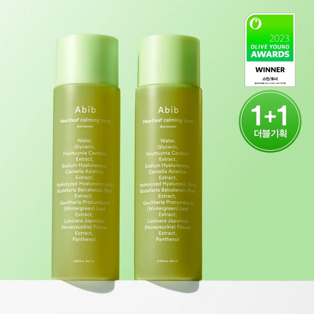 Abib Heartleaf Calming Toner Skin Booster Double Set