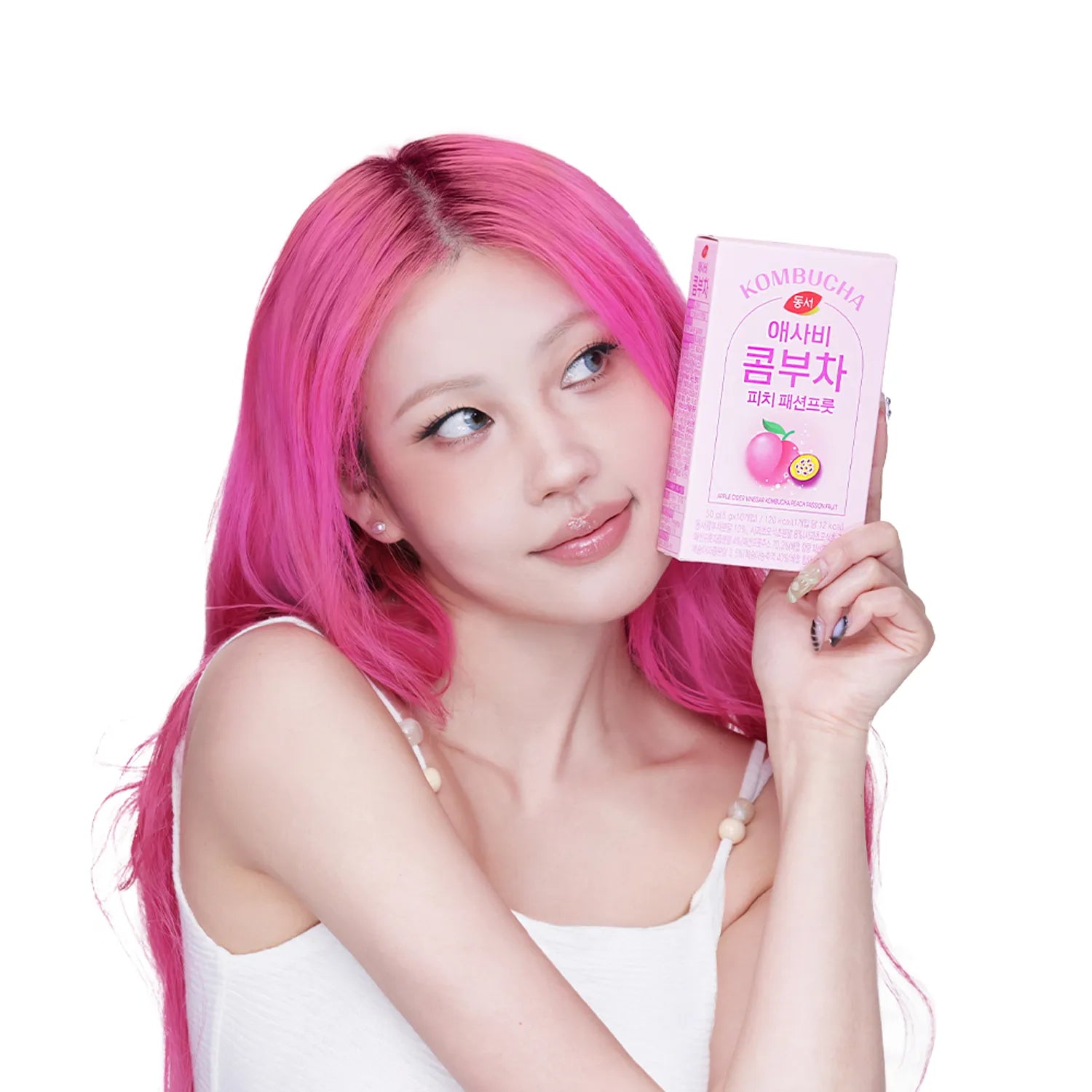 Dongsuh Apple Cider Vinegar Kombucha Peach Passion Fruit 50g (10 Sticks)