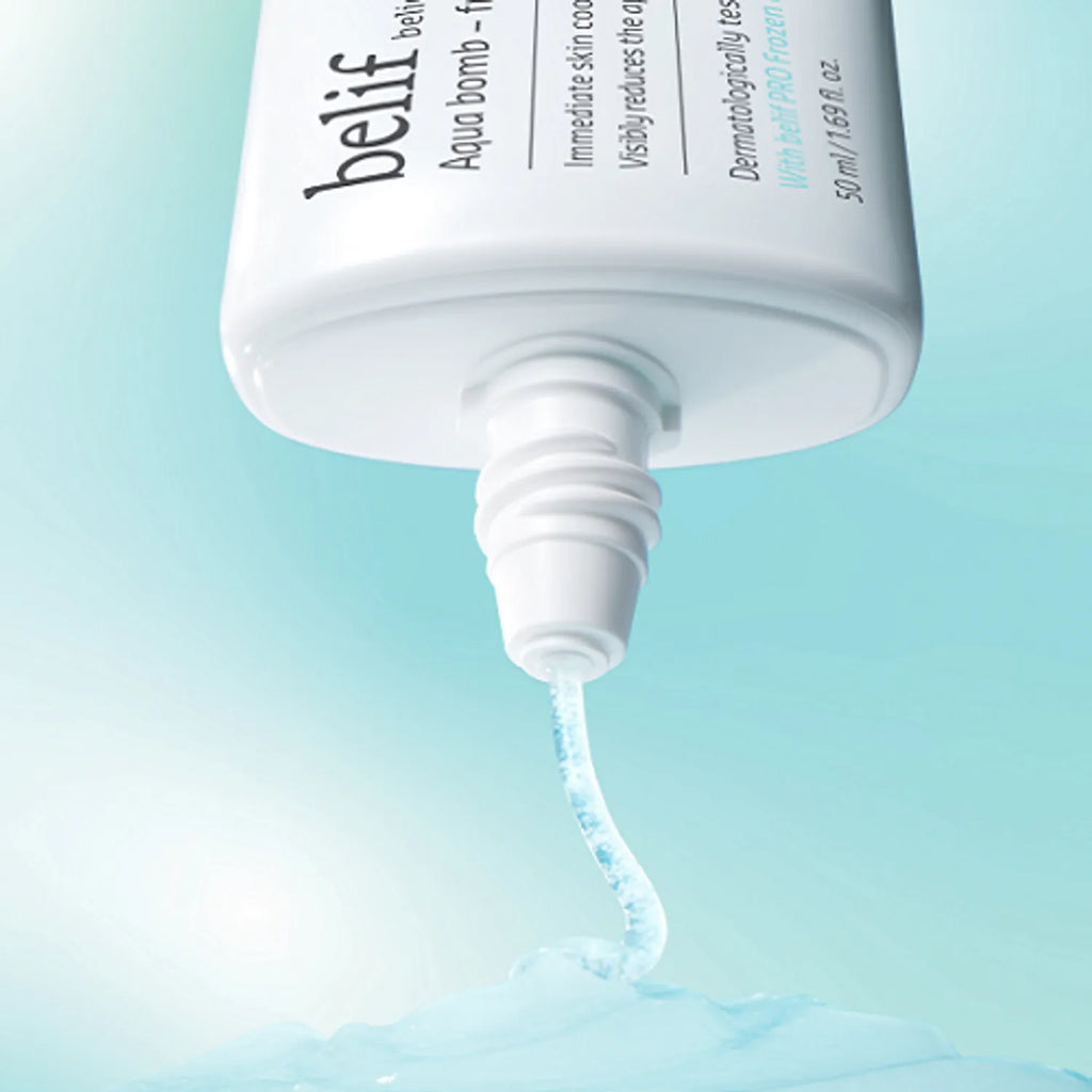 [dropdropdrop EDITION] belif Aqua Bomb Frozen Cream Set (Cream 50ml+31ml+Ceramic Guasha)