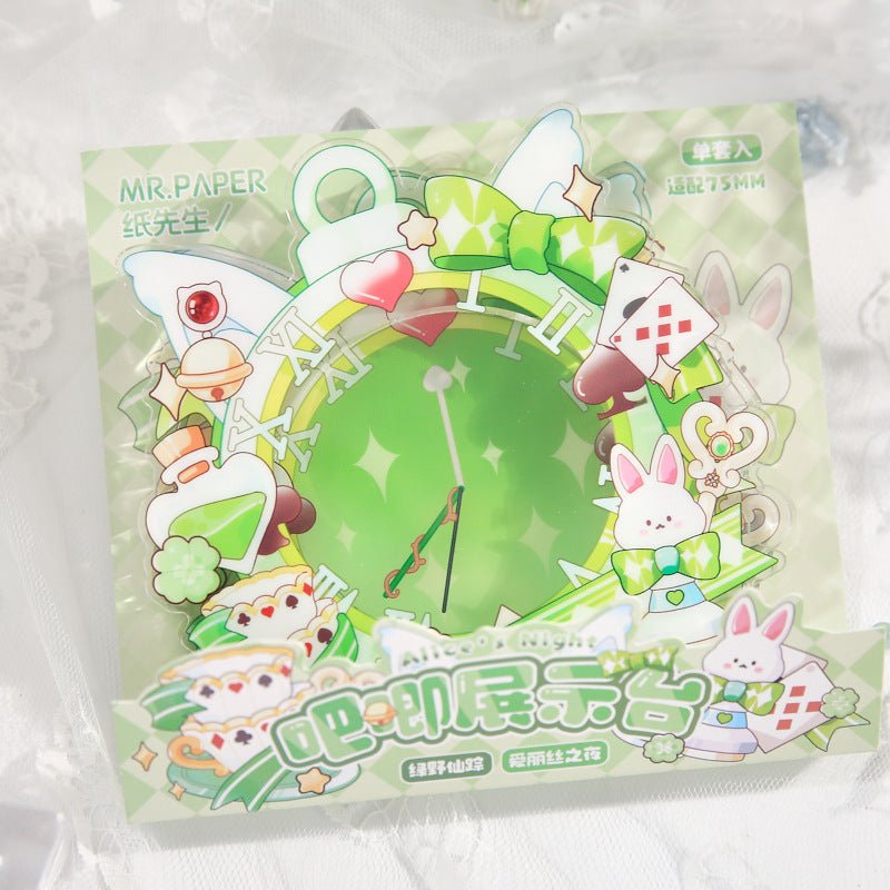 Anime Badge Display | Alice's Night Series Acrylic Badge Holder FUNIMECITY Goods Display - FUNIMECITY