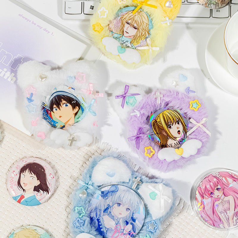 Anime Badge Display | Cute Plush Badge Case FUNIMECITY Goods Display - FUNIMECITY