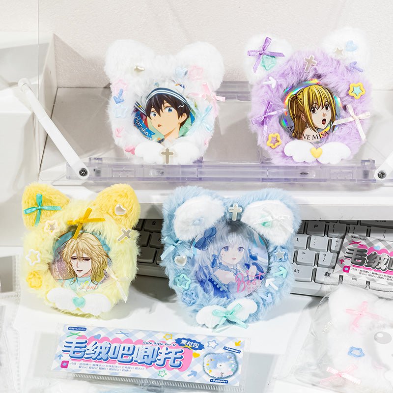 Anime Badge Display | Cute Plush Badge Case FUNIMECITY Goods Display - FUNIMECITY