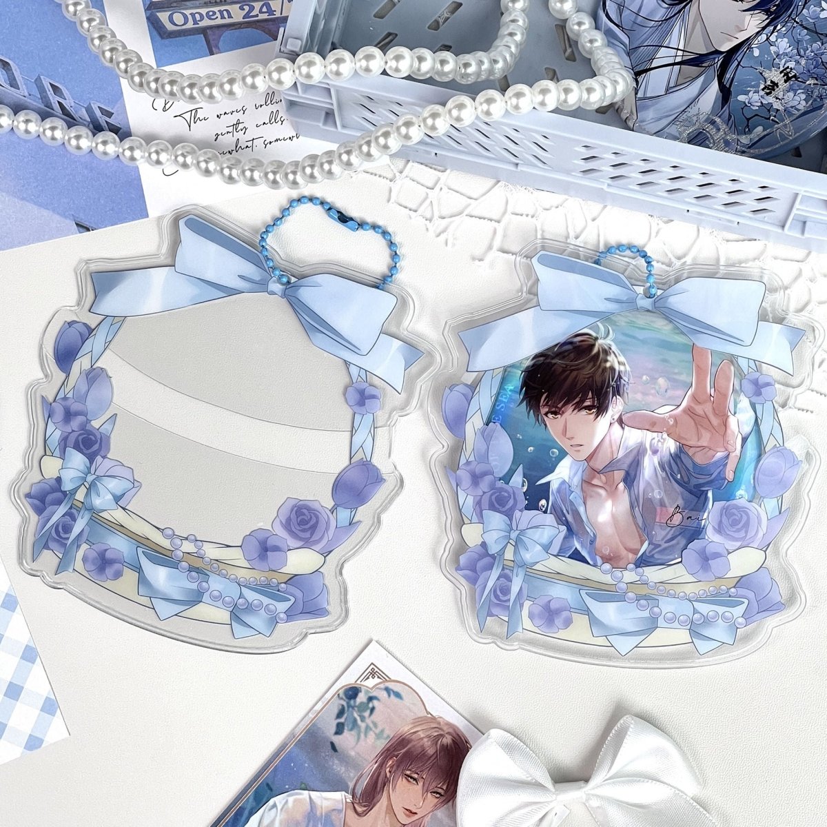 Anime Badge Display | Flower Basket Badge Case
