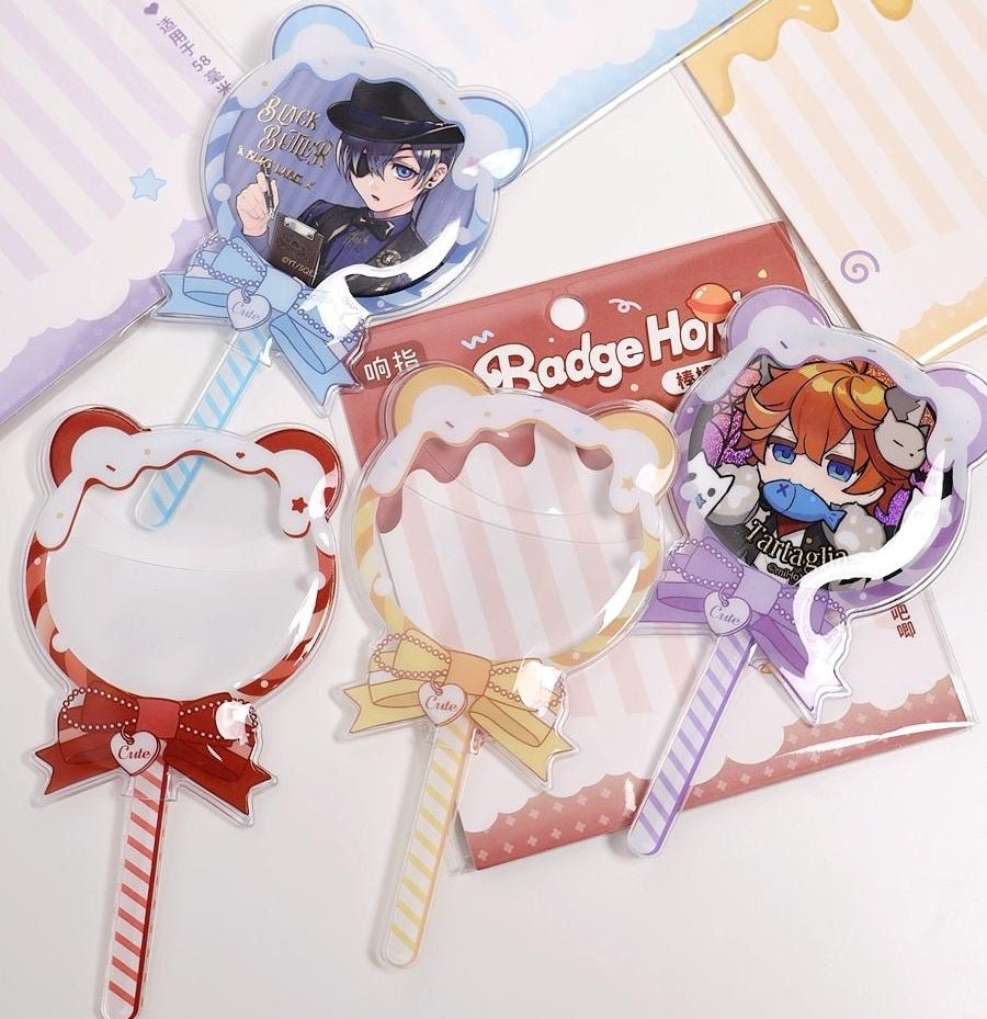 Anime Badge Display | Lollipop Series Badge Case FUNIMECITY Goods Display - FUNIMECITY