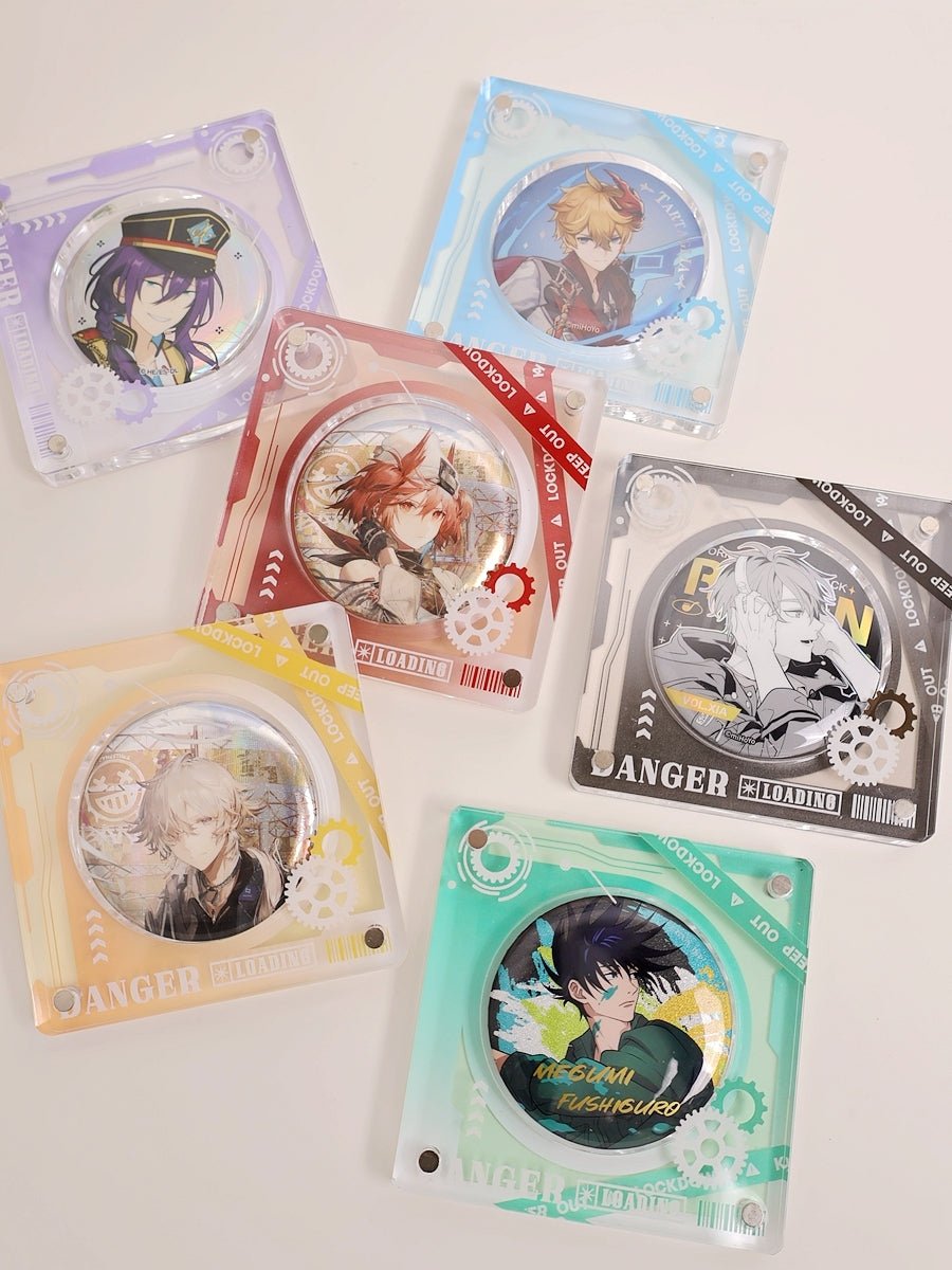 Anime Badge Display | Mechanical Heart Series Acrylic Badge Standee FUNIMECITY Goods Display - FUNIMECITY