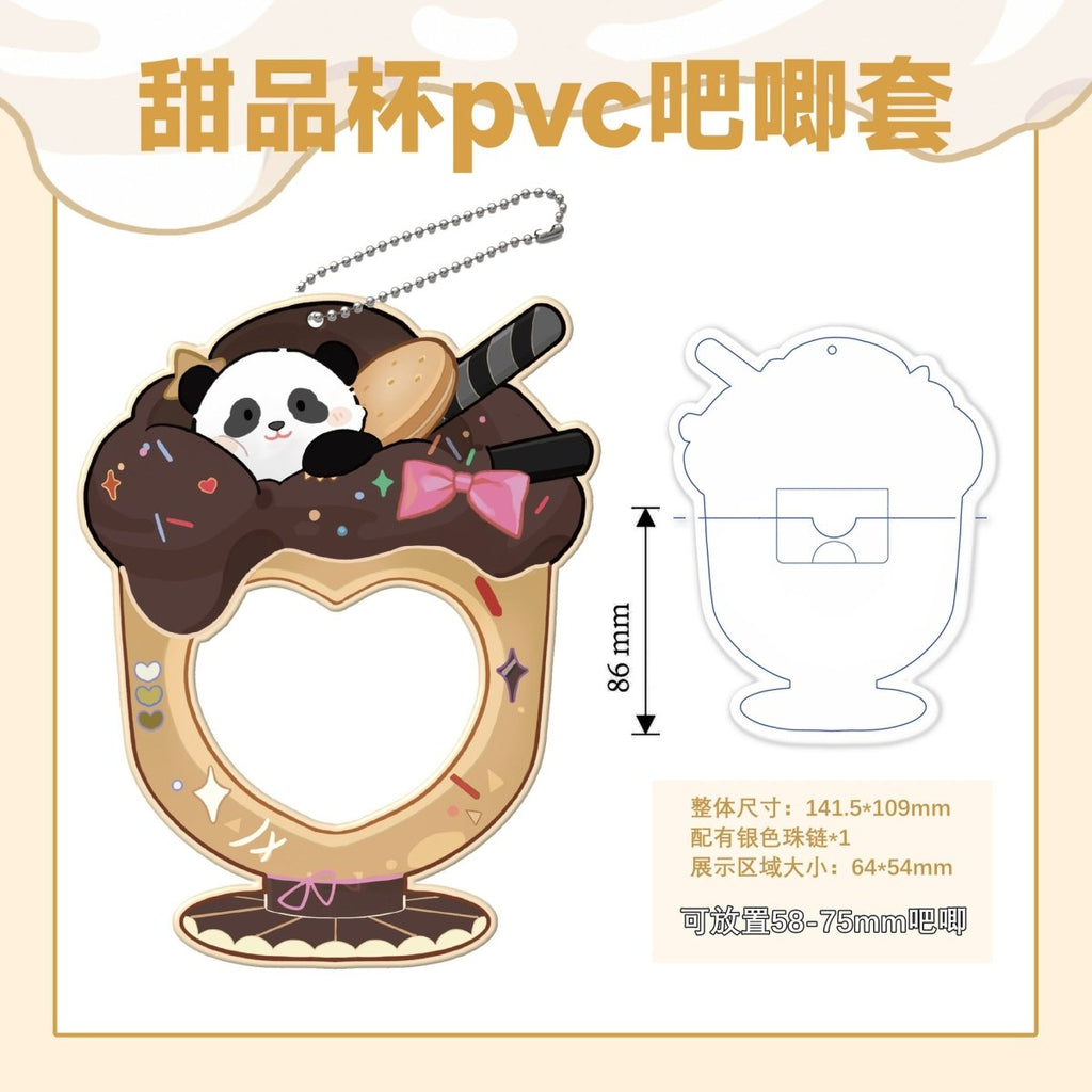 Anime Badge Display | PVC Dessert Cup Badge Stand