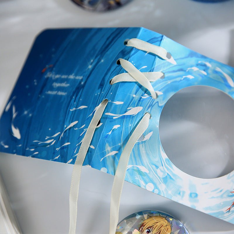 Anime Badge Display | Ribbon Rotating Paper DIY Badge Holder