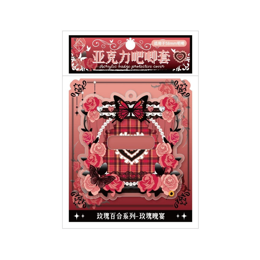 Anime Badge Display | Rose Lily & Xian Jing Mi Zong Aryclic Badge Case