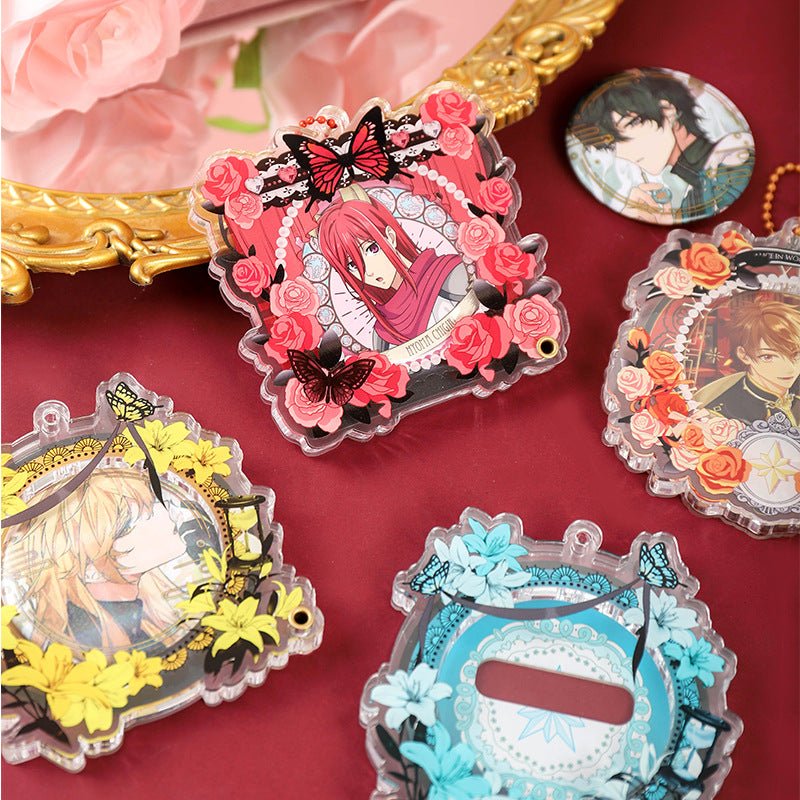Anime Badge Display | Rose Lily & Xian Jing Mi Zong Aryclic Badge Case