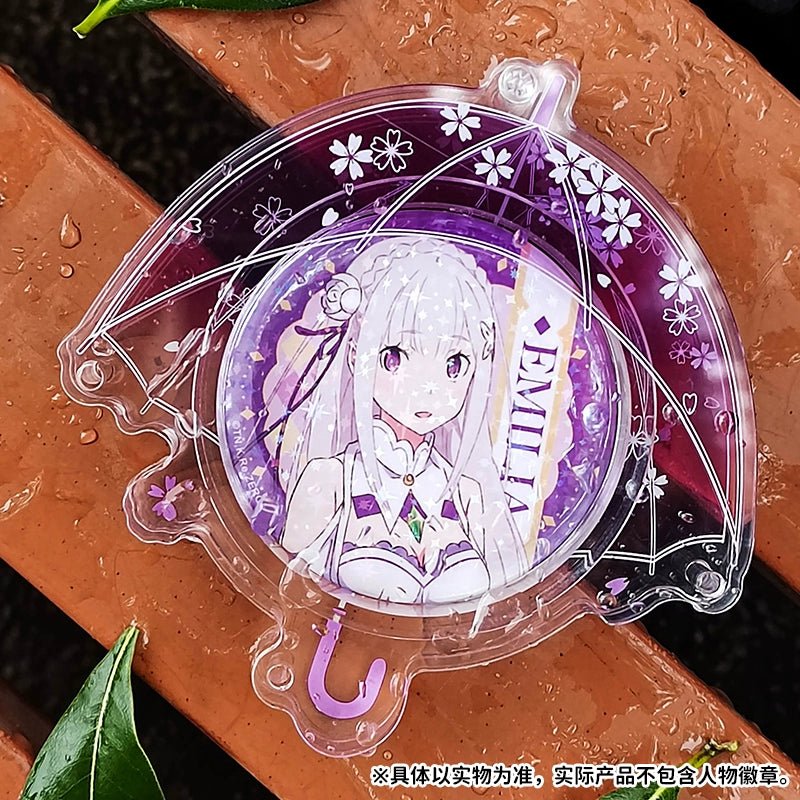 Anime Badge Display | Umbrella Acrylic Badge Case Charm