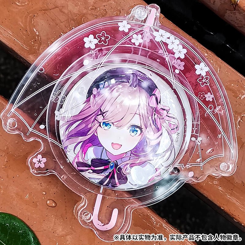 Anime Badge Display | Umbrella Acrylic Badge Case Charm