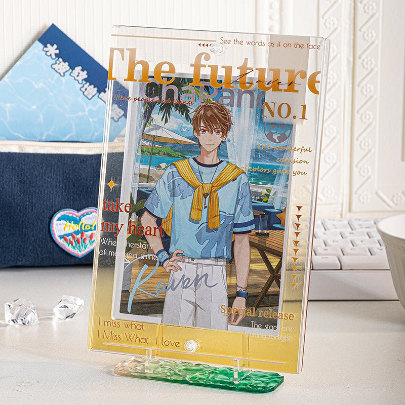 Anime Badge Display | Water ripple Acrylic Badge Holder FUNIMECITY Goods Display - FUNIMECITY 5570508788630