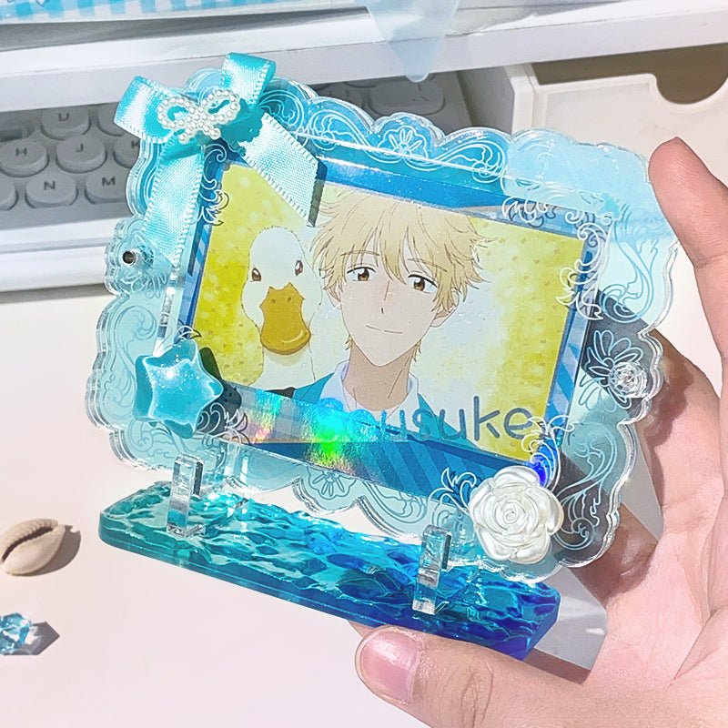Anime Badge Display | Water ripple Acrylic Badge Holder FUNIMECITY Goods Display - FUNIMECITY 5570508788633
