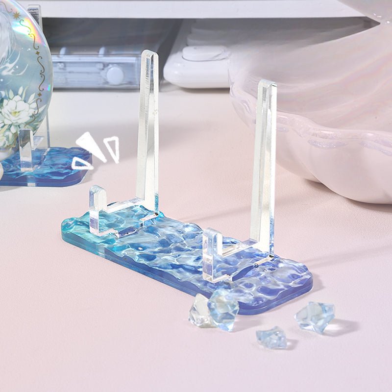 Anime Badge Display | Water ripple Acrylic Badge Holder FUNIMECITY Goods Display - FUNIMECITY