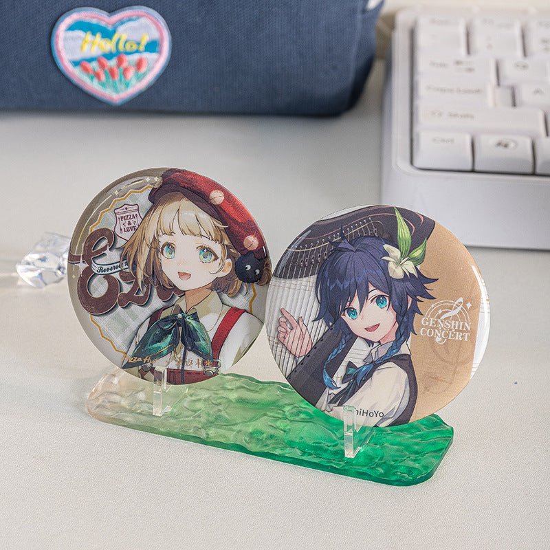Anime Badge Display | Water ripple Acrylic Badge Holder FUNIMECITY Goods Display - FUNIMECITY