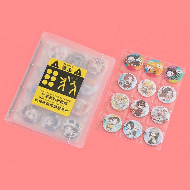 Anime Badge &  Pendant Display Case Protect Storage Folder