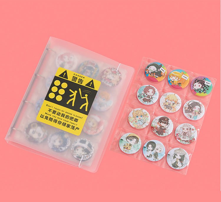 Anime Badge &  Pendant Display Case Protect Storage Folder