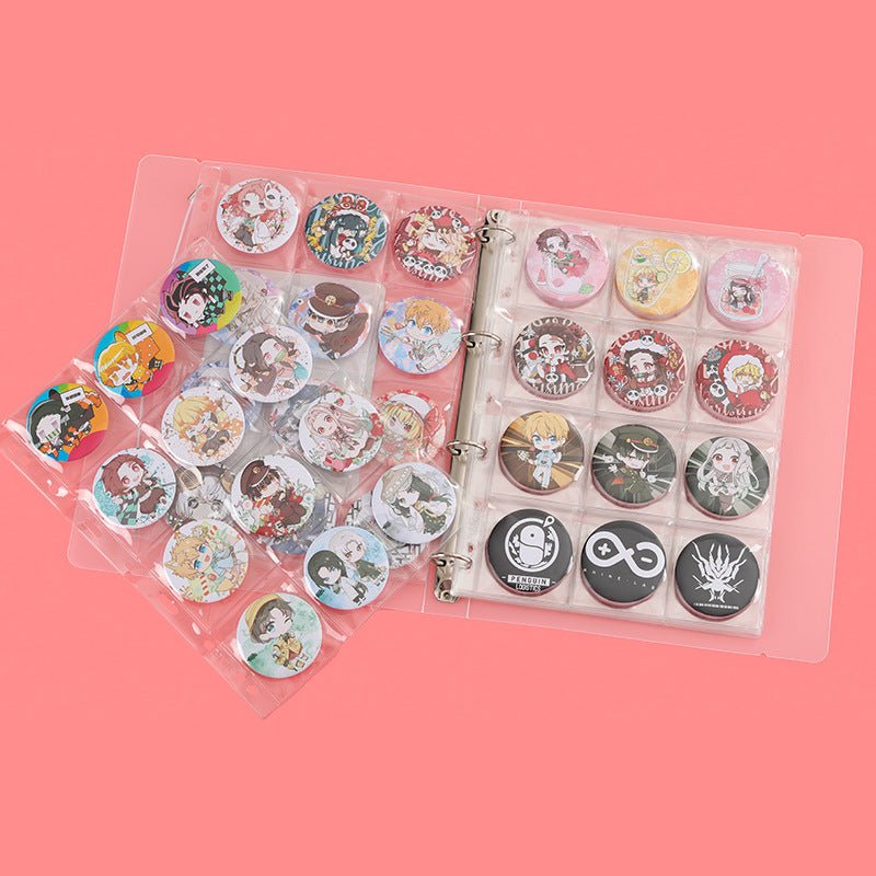 Anime Badge &  Pendant Display Case Protect Storage Folder