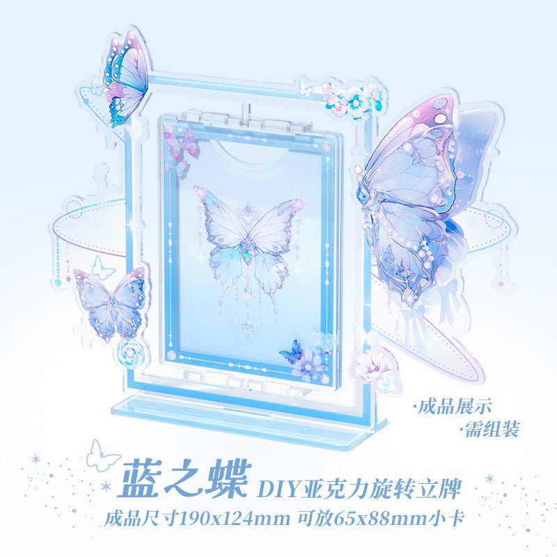 Anime Goods Display | Butterfly Series Acrylic Rotatable Card Holder