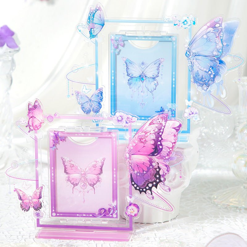 Anime Goods Display | Butterfly Series Acrylic Rotatable Card Holder