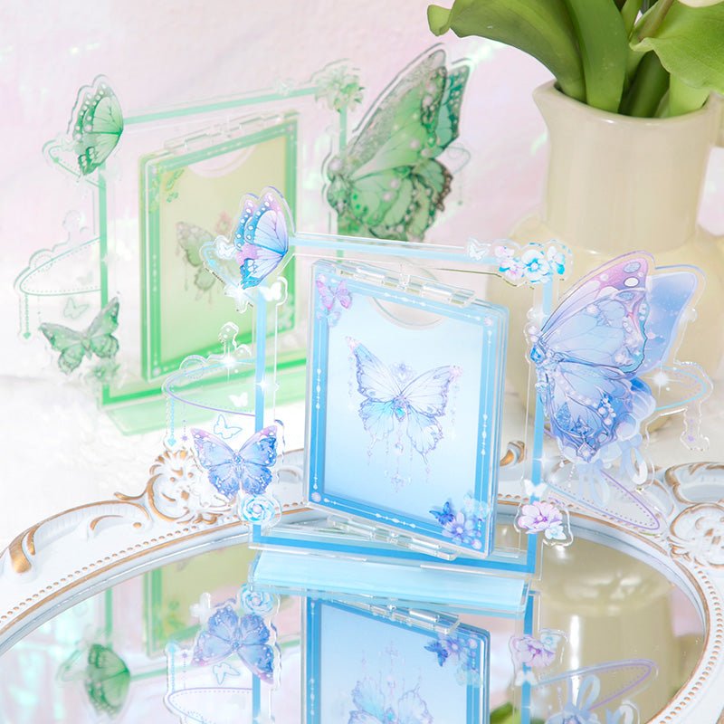 Anime Goods Display | Butterfly Series Acrylic Rotatable Card Holder