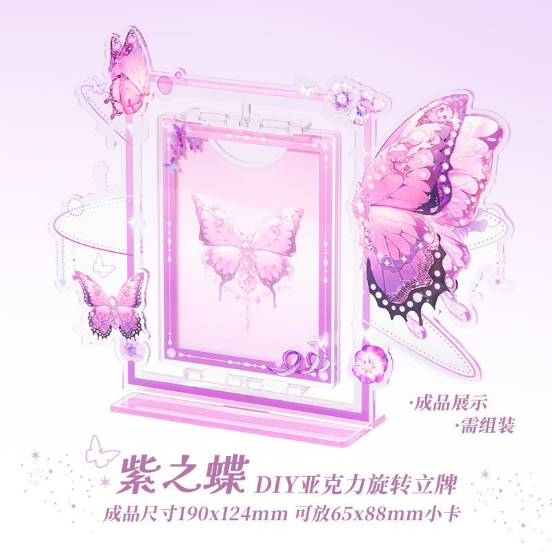 Anime Goods Display | Butterfly Series Acrylic Rotatable Card Holder