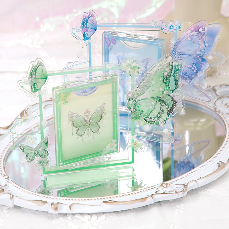 Anime Goods Display | Butterfly Series Acrylic Rotatable Card Holder