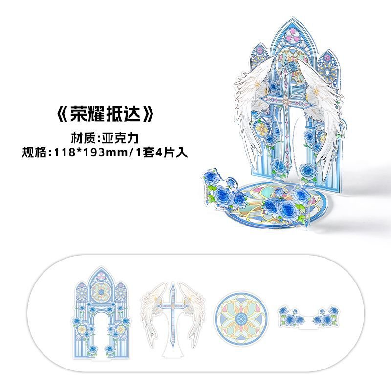 Anime Goods Display | Demons and Angels Series Acrylic Badge Display Stand