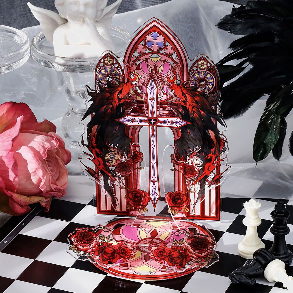 Anime Goods Display | Demons and Angels Series Acrylic Badge Display Stand FUNIMECITY Goods Display - FUNIMECITY
