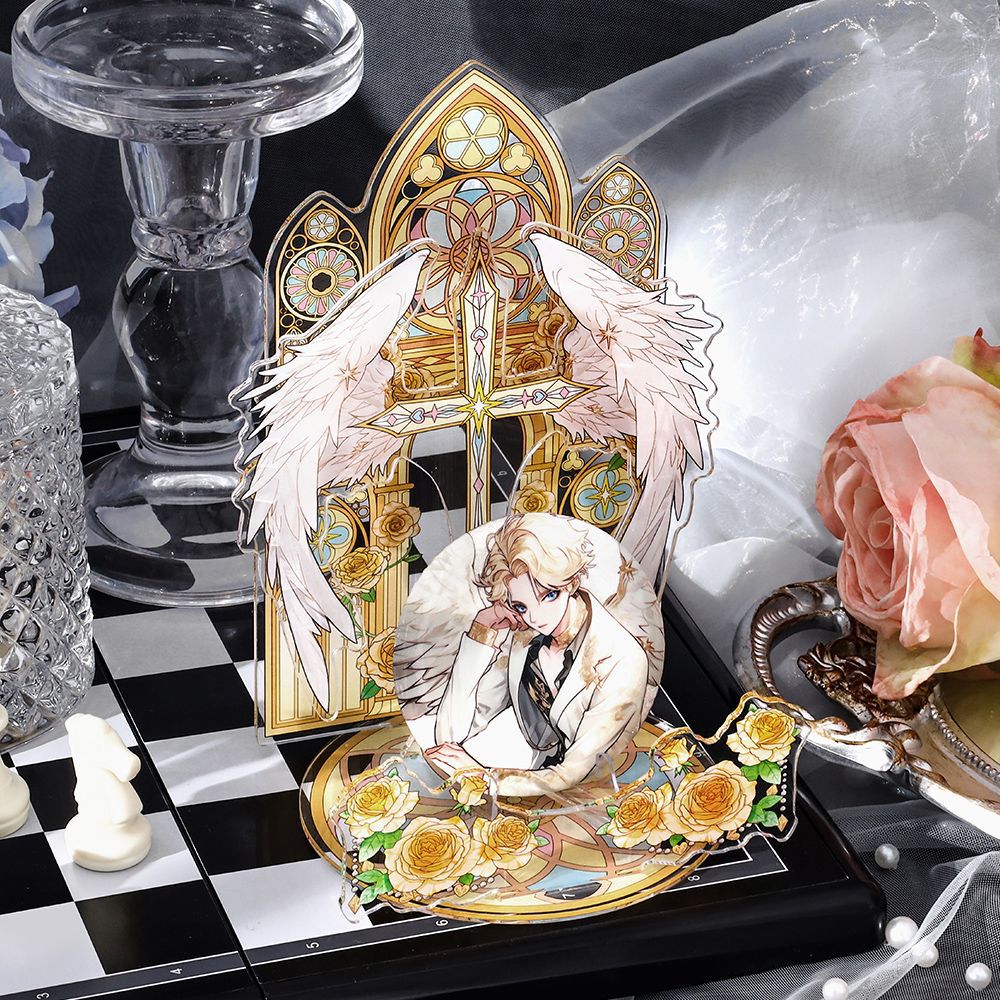 Anime Goods Display | Demons and Angels Series Acrylic Badge Display Stand FUNIMECITY Goods Display - FUNIMECITY