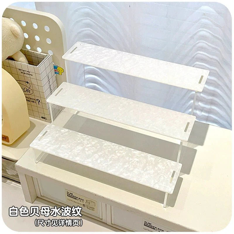 Anime Goods Display | Water ripple Acrylic Display Stand Small Storage Shelf