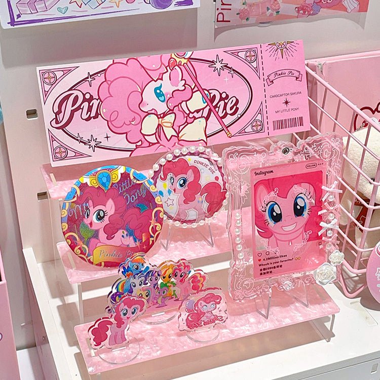 Anime Goods Display | Water ripple Acrylic Display Stand Small Storage Shelf FUNIMECITY Goods Display - FUNIMECITY