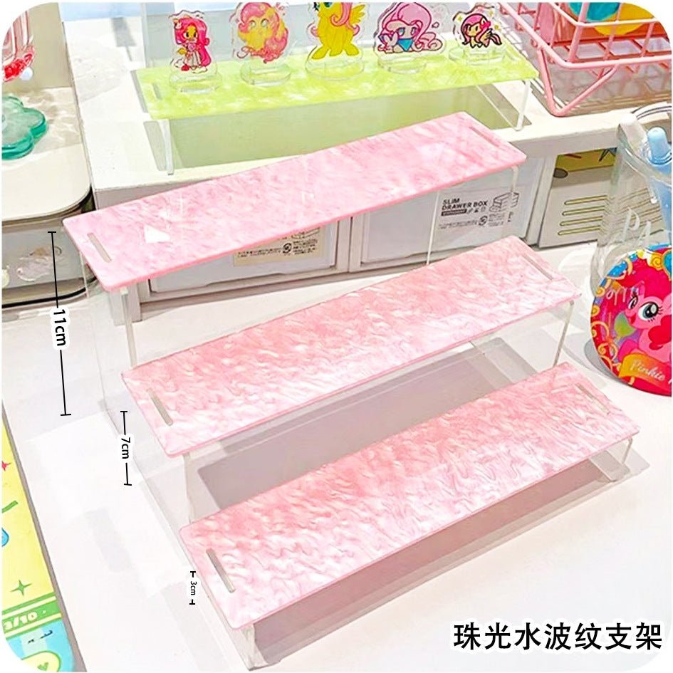Anime Goods Display | Water ripple Acrylic Display Stand Small Storage Shelf FUNIMECITY Goods Display - FUNIMECITY