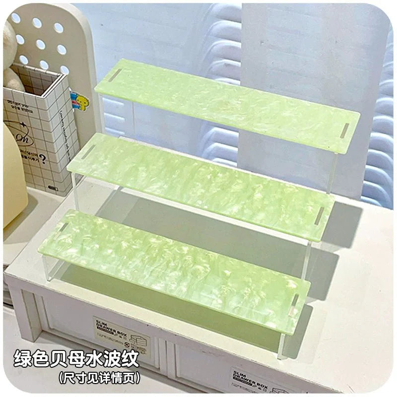 Anime Goods Display | Water ripple Acrylic Display Stand Small Storage Shelf