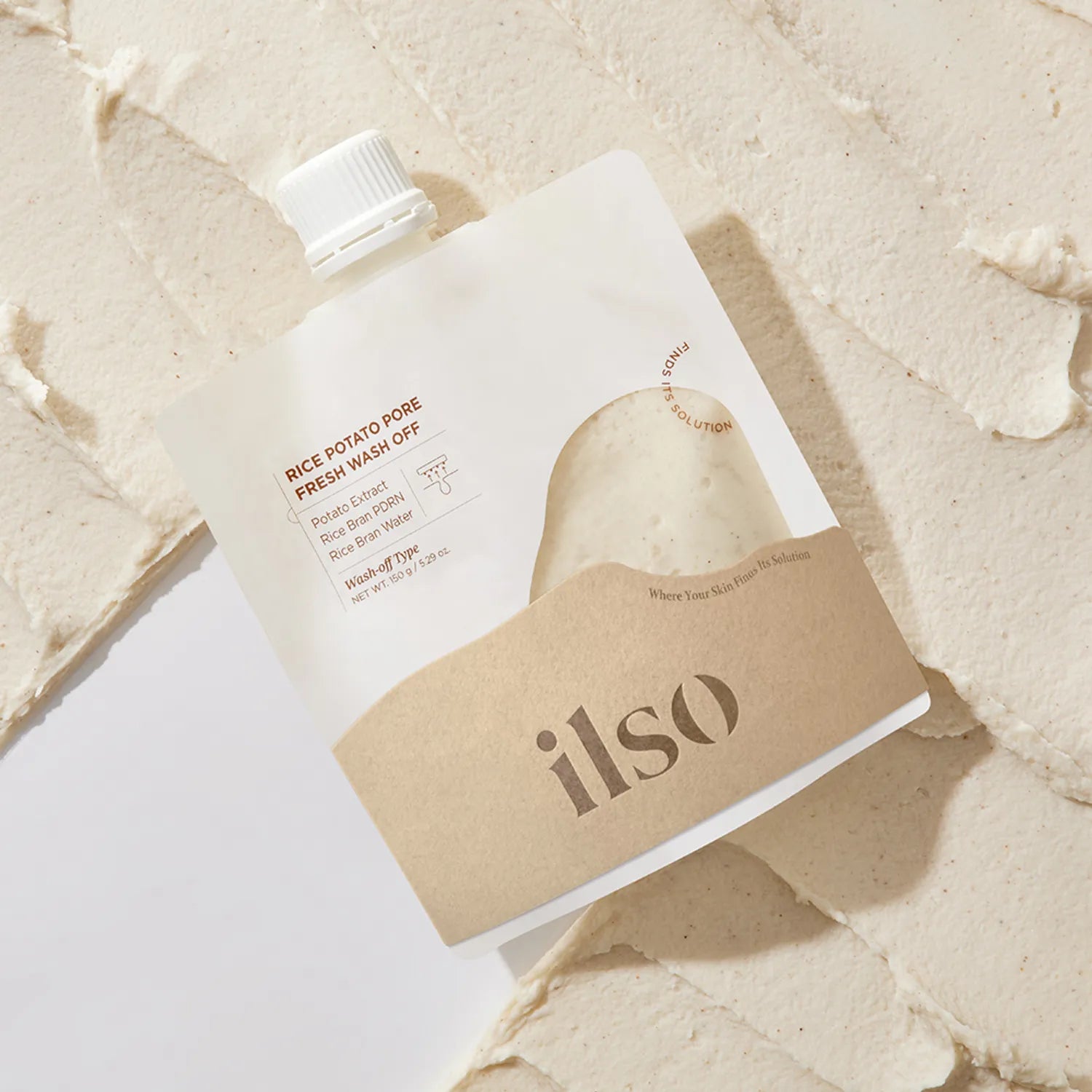 [BOOSIL GAMJA EDITION] ilso Rice Potato Pore Fresh Wash Off Mask 150g Set (+Potato Cleansing Headband)