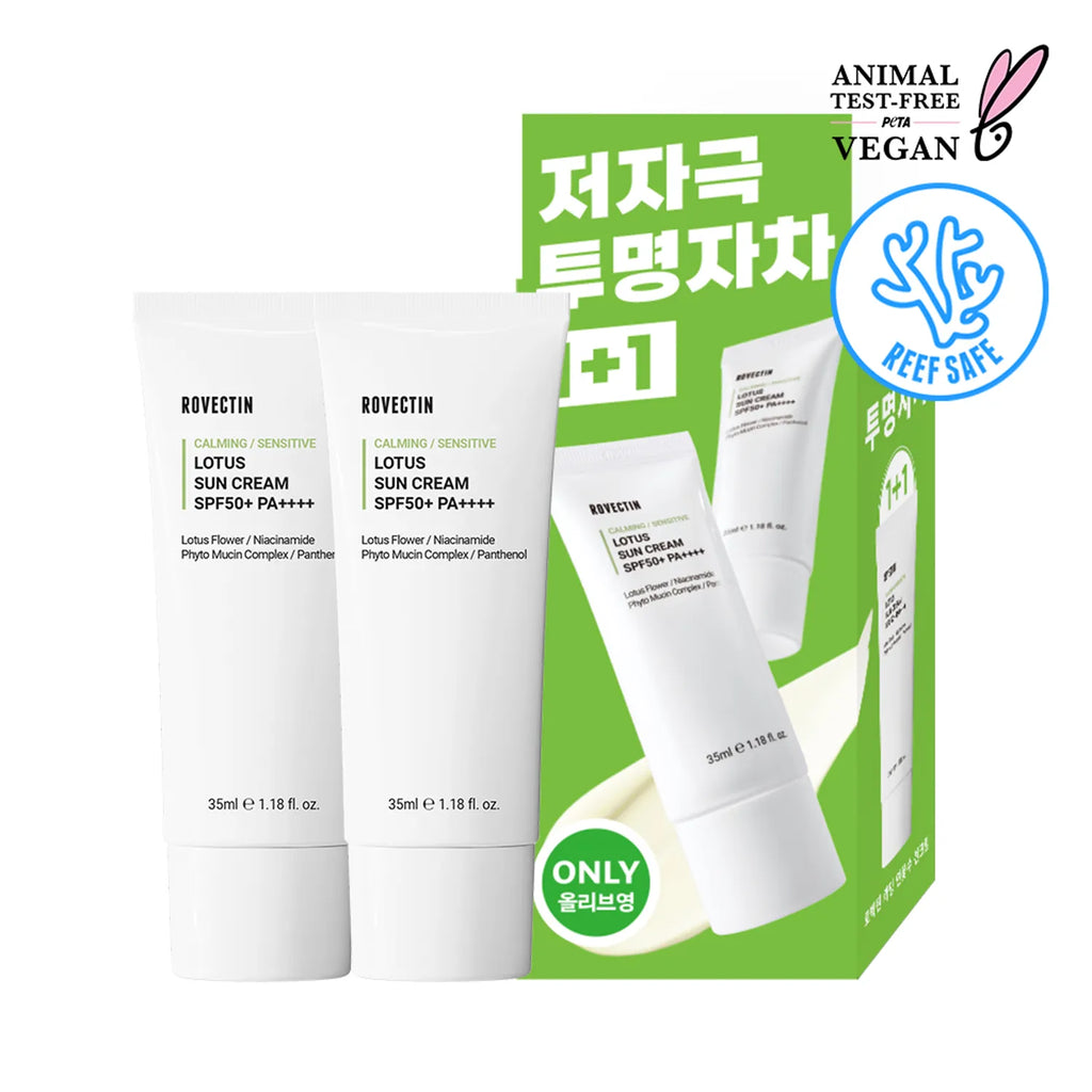ROVECTIN Calming / Sensitive Lotus Sun Cream 35ml 1+1 Set
