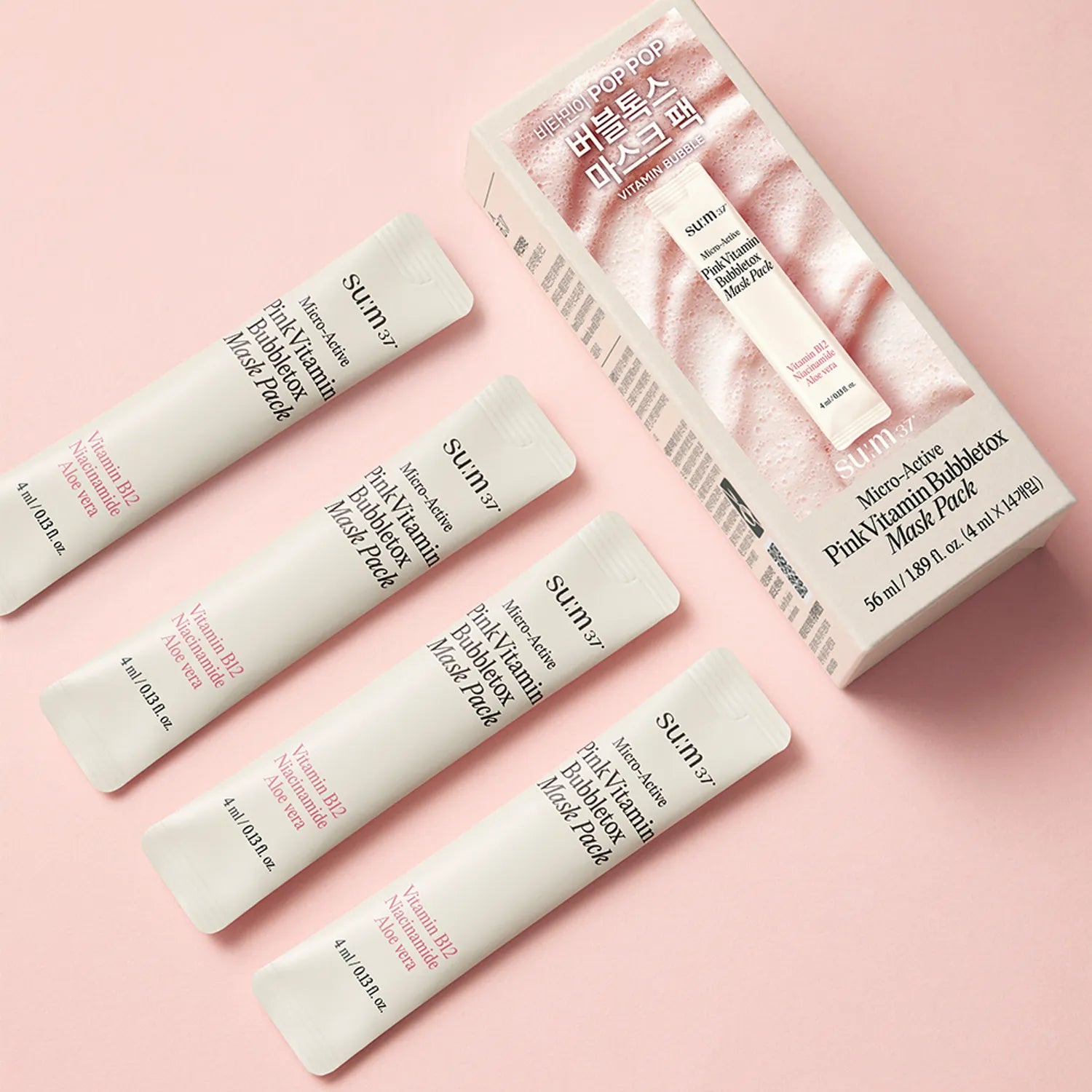 [WALLACE AND GROMIT EDITION] SUM37 Micro-Active Pink Vitamin Bubbletox Mask Pack 100ml