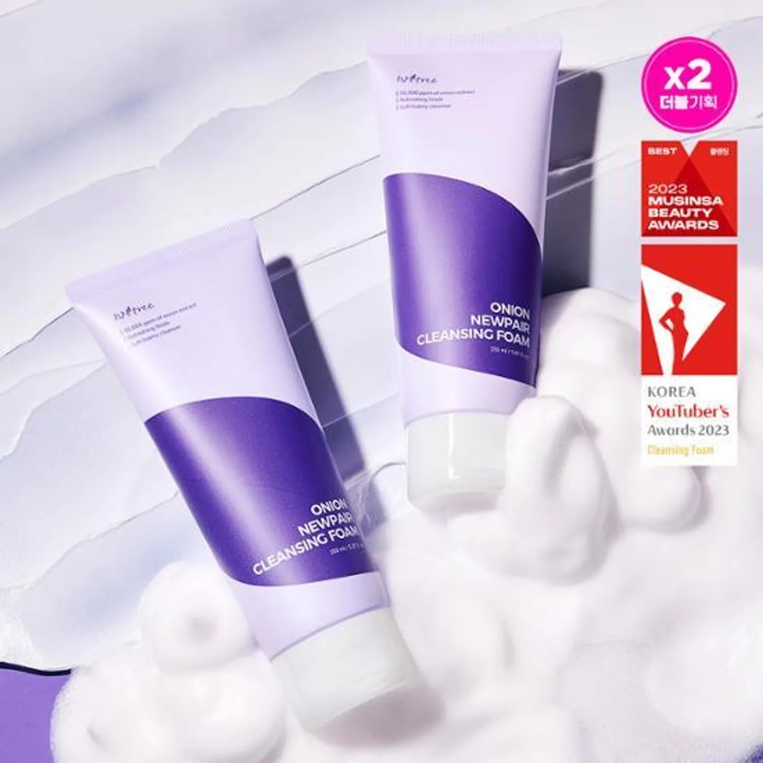Isntree Onion Newpair Cleansing Foam 150mL Double Set
