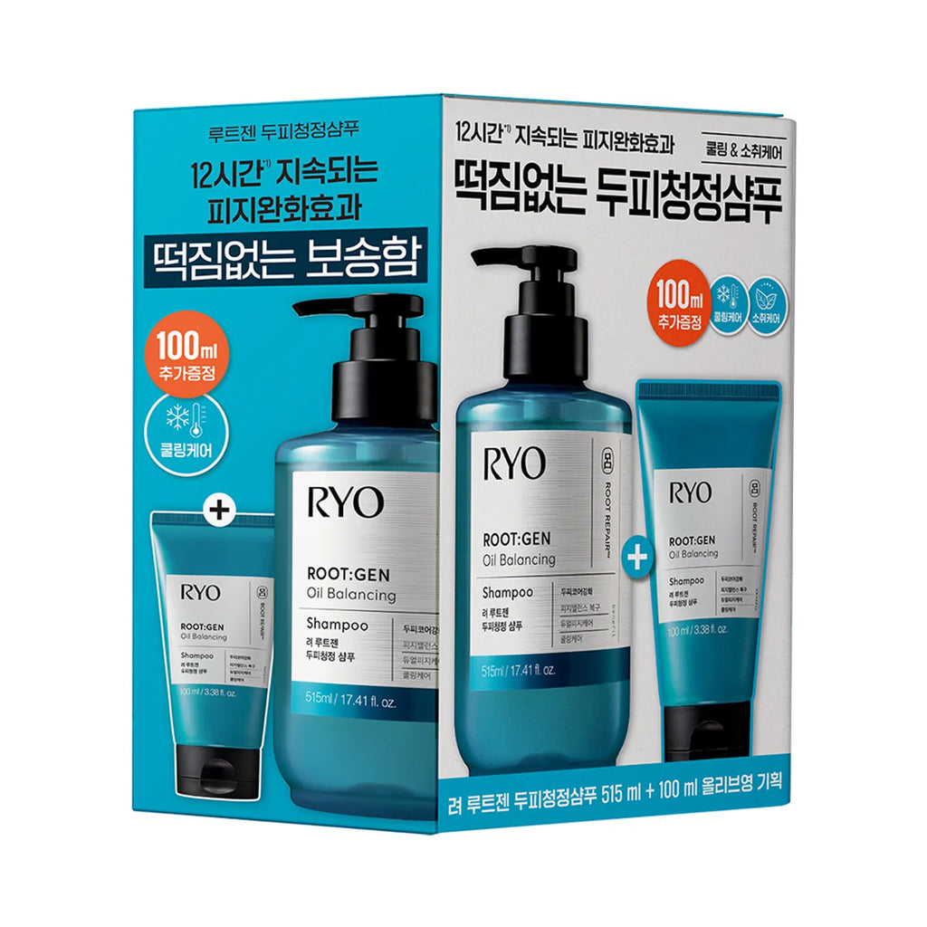 Ryo Root:Gen Oil Balancing Shampoo 515ml Set (+100ml)