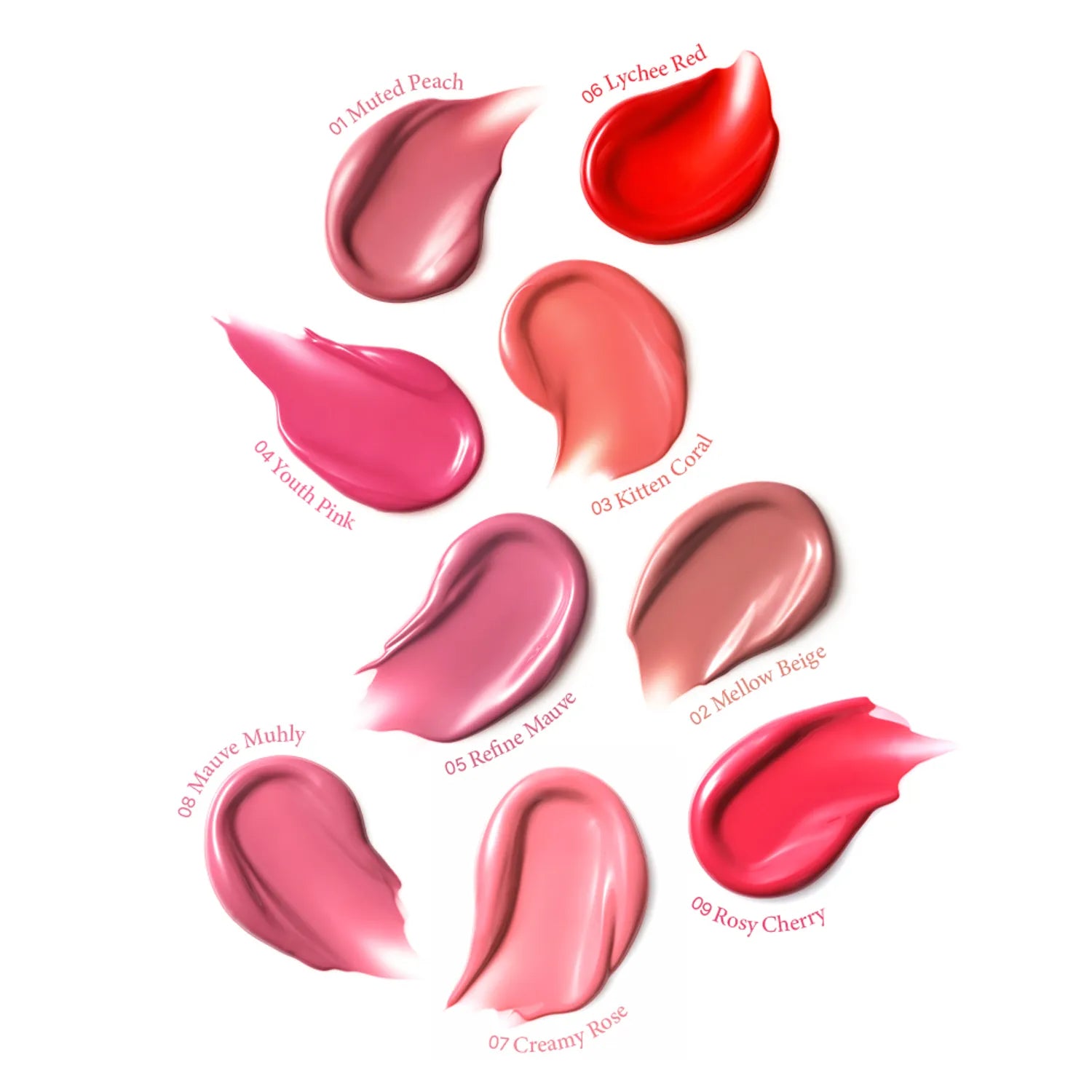 GIVERNY Dewy Lip Glaze (8 Colors)