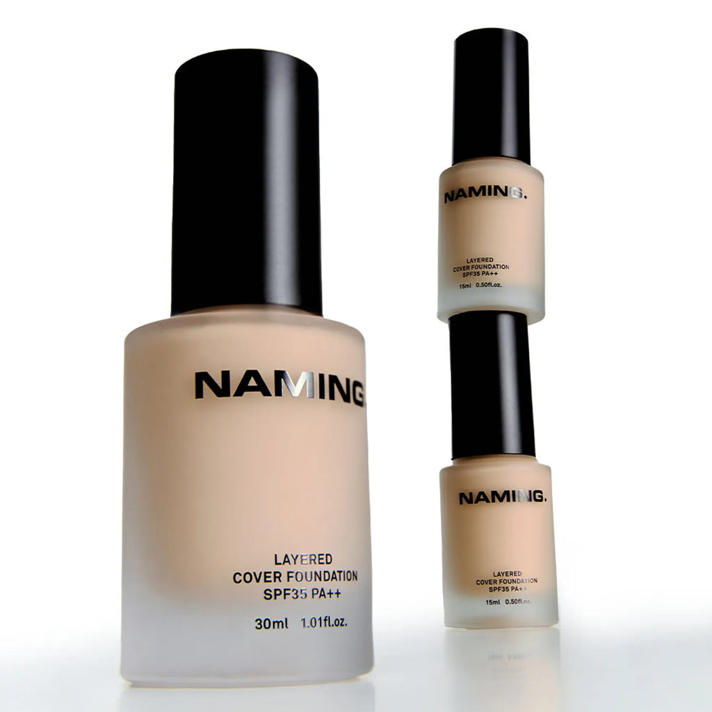 NAMING. Layered Cover Foundation 15mL