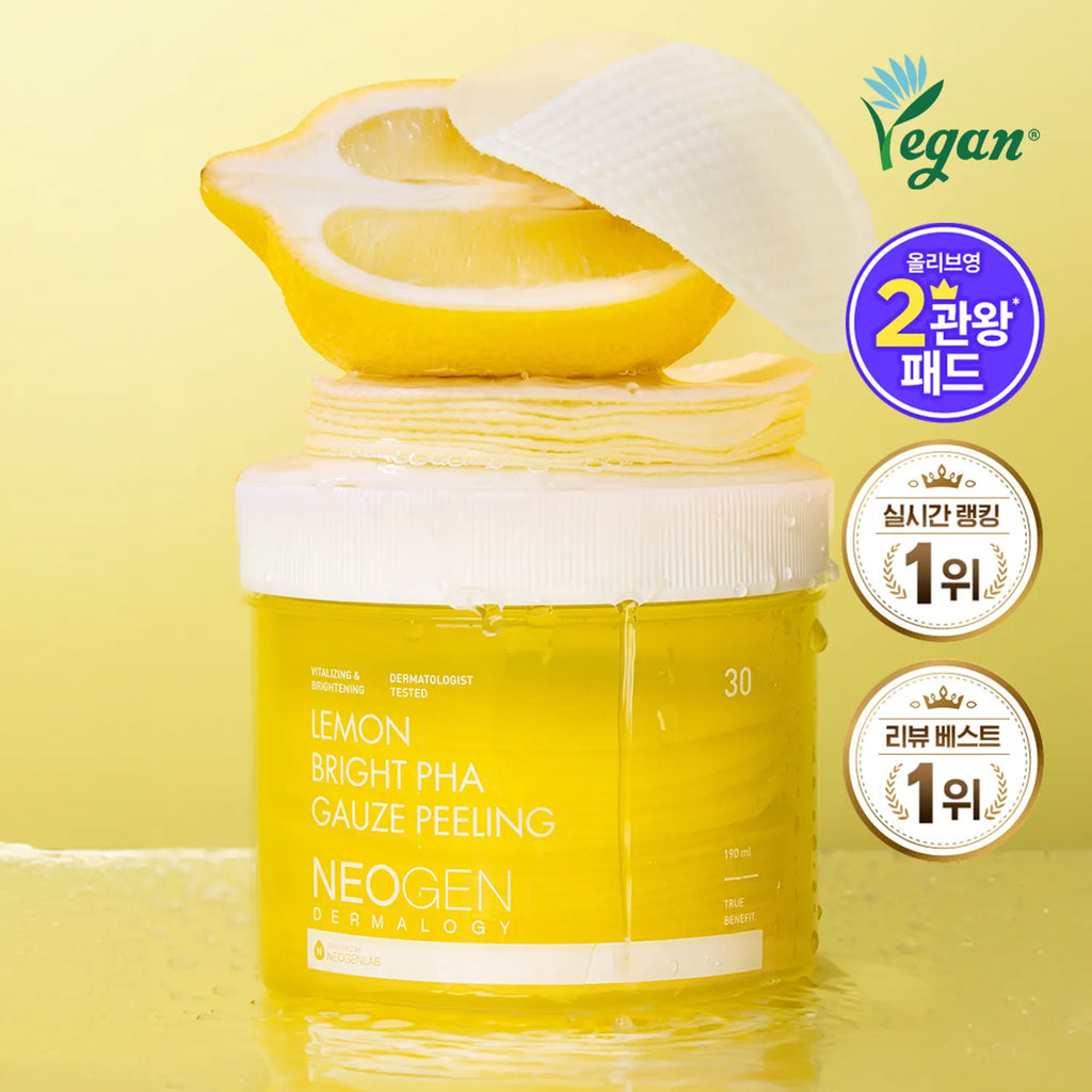Neogen Dermalogy Lemon Bright PHA Gauze Peeling 30 Sheets