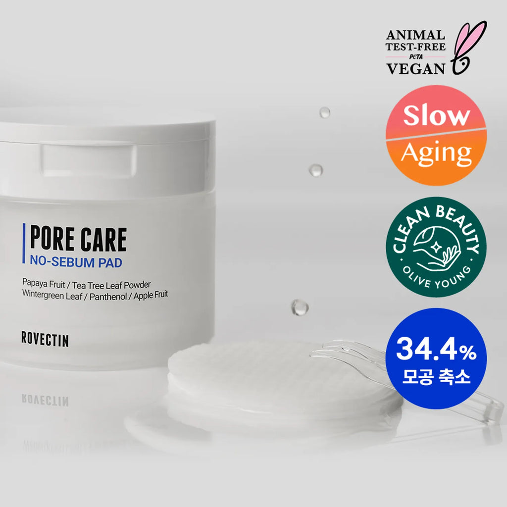 ROVECTIN Pore Care No Sebum Pad 60P (+10P)