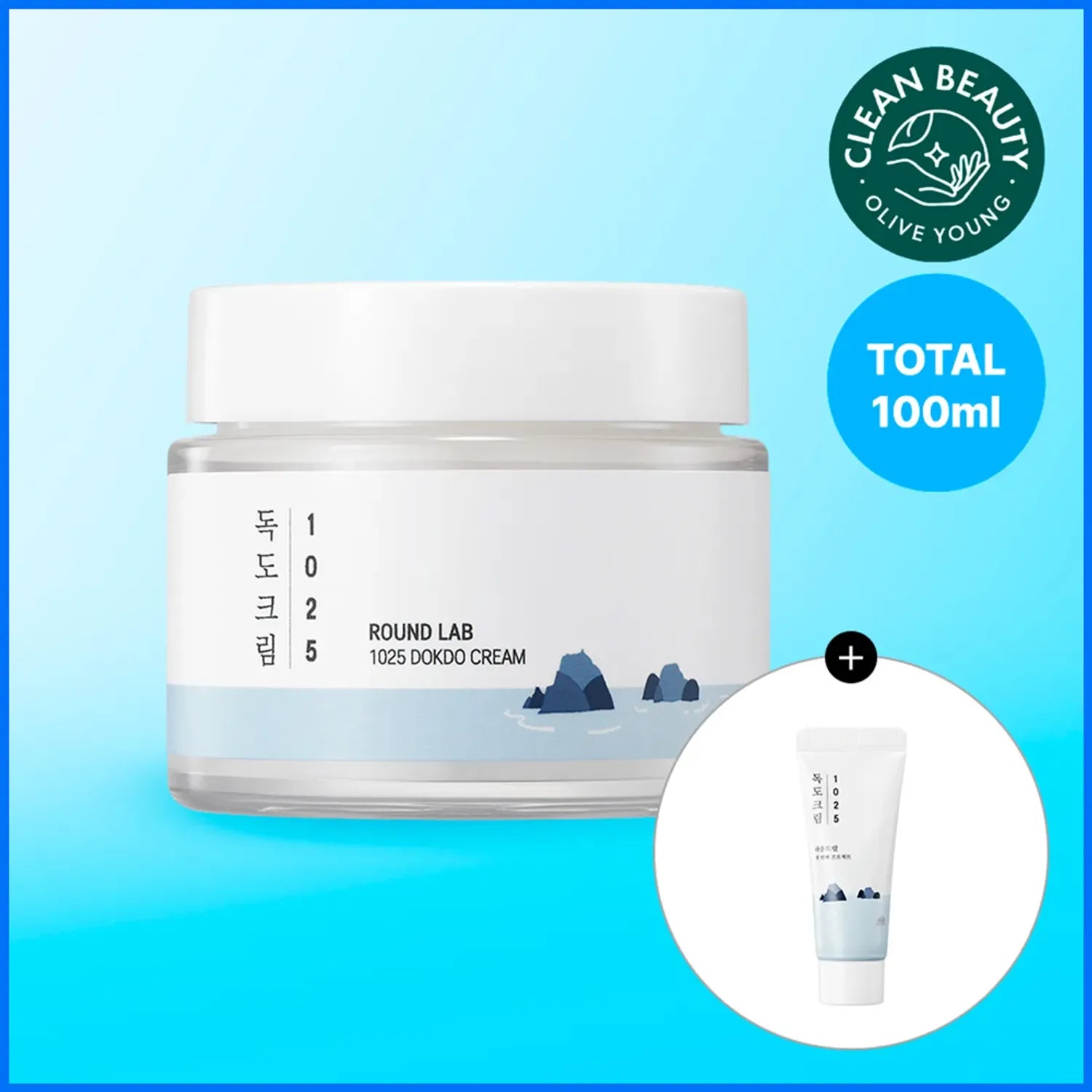 ROUND LAB 1025 Dokdo Cream 80ml + 20ml