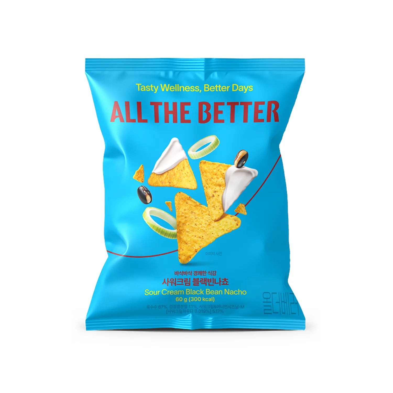 ALL THE BETTER Sour Cream Black Bean Nacho 60g