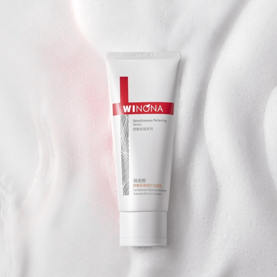 WINONA Moisturizing Cleansing Foam 3.527oz/100g， Face Foam Cleanser,Deep Cleansing, Hydrating and Moisturizing for Sensitive Skin