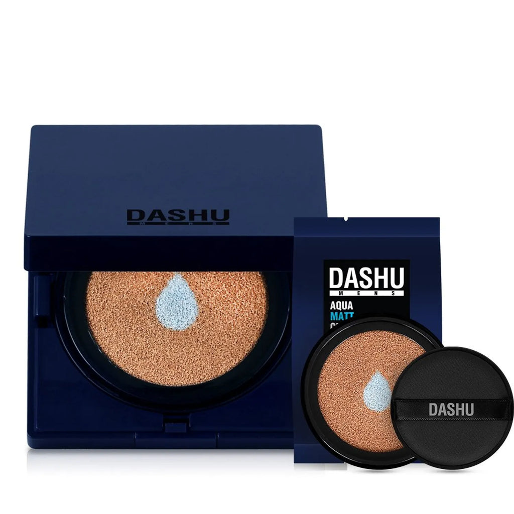 DASHU Men&rsquo;s Aqua Matte BB Cushion Set (+Refill)