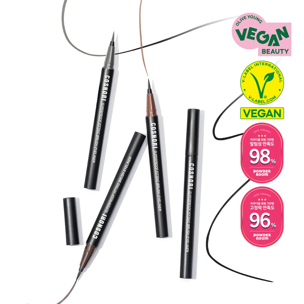COSNORI Super Proof Fitting Brush Eyeliner